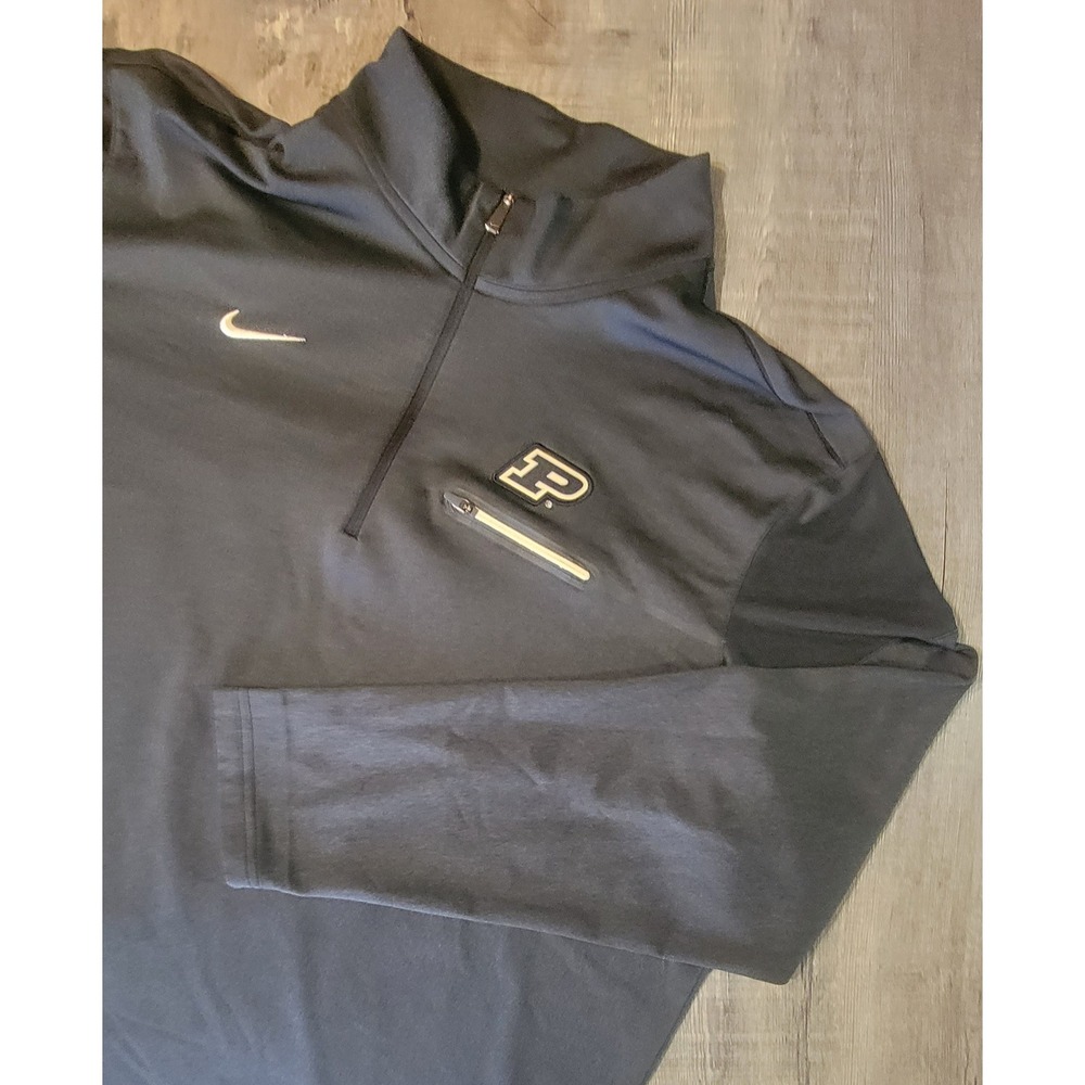 Nike Purdue Boilermakers Dri-FIT Quarter Zip Pullover Black XXL 32866X-PU5
